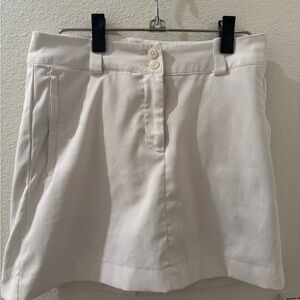 Nike White Skorts Lightweight Tailored Design